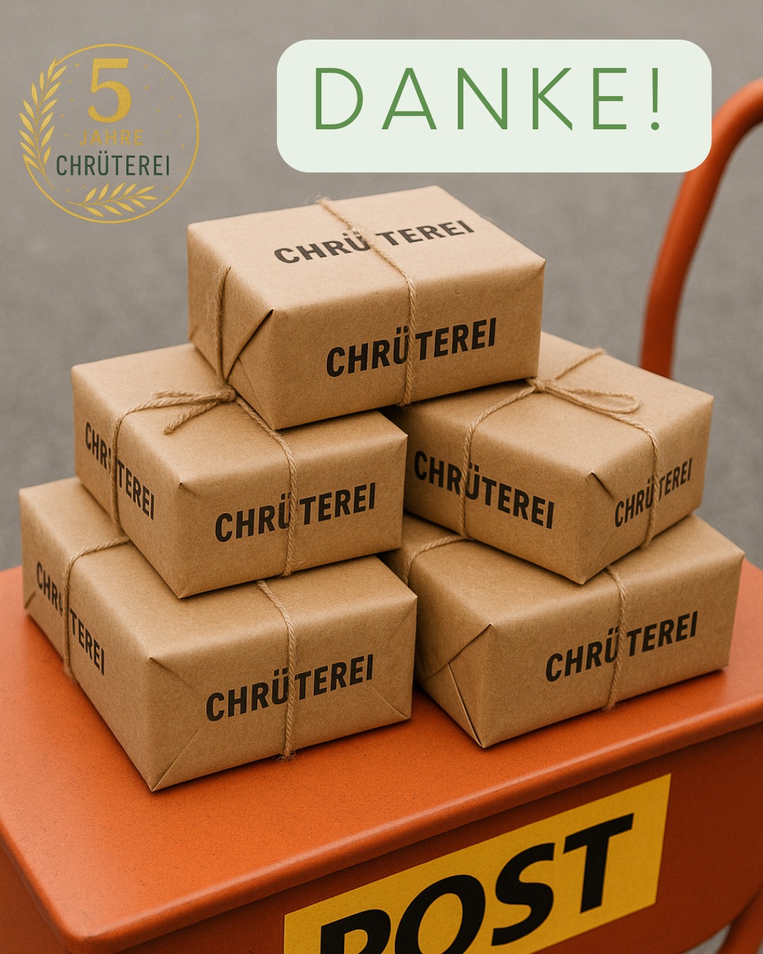 Wir bedanken uns herzlich für eure Teilnahme am 5-Jahre-Chrüterei-Gewinnspiel! Die glücklichen Gewinner wurden soeben informiert. Bleibt unbedingt dran, denn schon ganz bald starten unsere neuen Aktionen bis Weihnachten. Da wird für alle etwas dabei sein und jeder hat die Chance, etwas zu gewinnen.

Liebe Grüsse aus der Chrüterei🎁✨