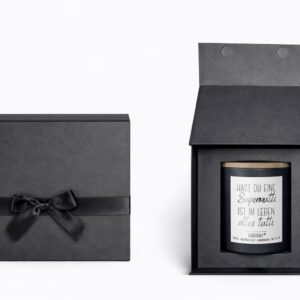 Duftkerze mit Geschenkverpackung "Hast du eine Supermutti …“